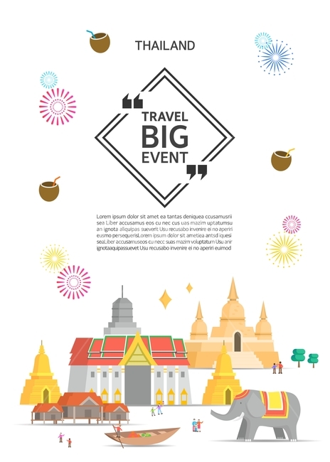 popup,thailand,icon,vacation,banner,land mark,travel,event,elephant