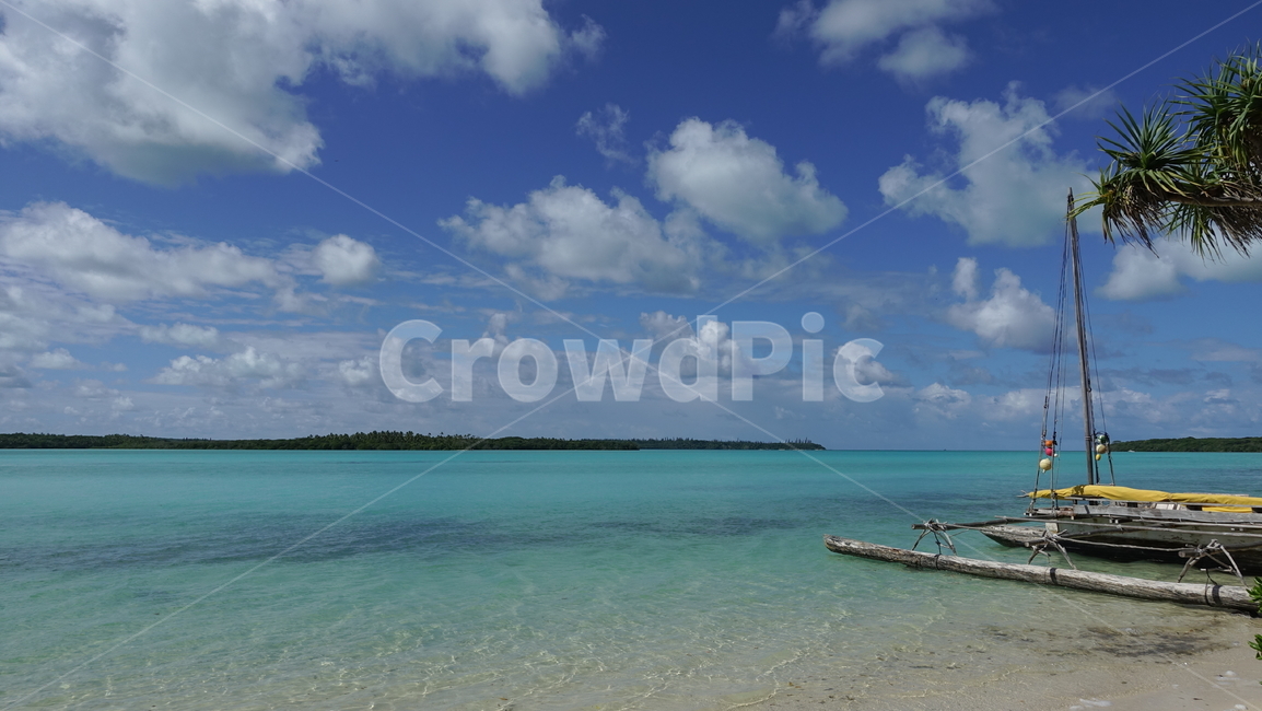 nature,자연,green,blue,바다,해변,ocean,sea,boat,배,요트,뉴칼레도니아