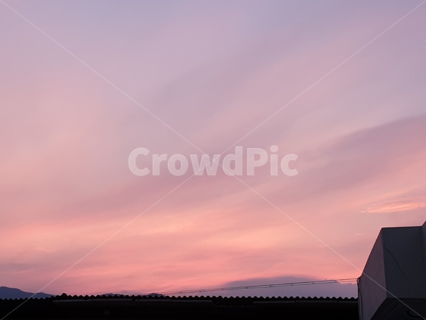 노을,하늘,핑크,색감,저녁,sky,landscape,자연,nature