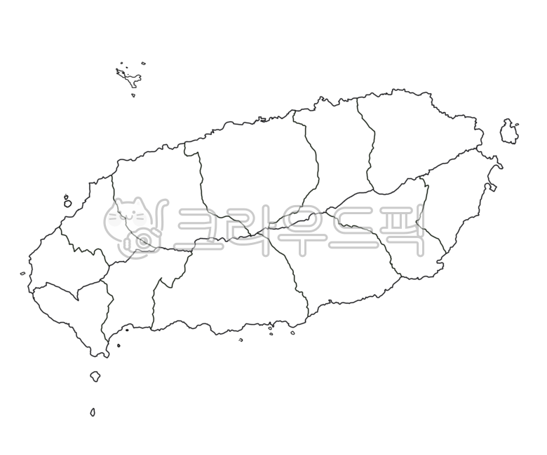 Jeju Island Administrative District,Jeju Special SelfGoverning Province,Jeju Island full map,Jeju map,Jeju Island Map