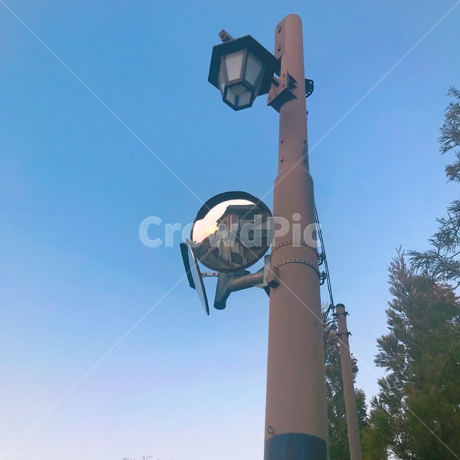 가로등,전봇대,streetlamp,electricpole,볼록거울