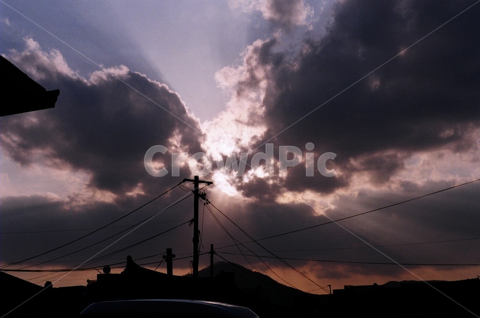 풍경,노을,해질녘,전봇대,필름카메라,자연,풍경,nature,landscape