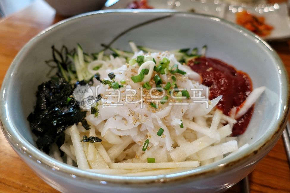 물회, 여름별미, 여름음식, 회, 생선회, 사진,이미지,일러스트,캘리그라피 - 방구석중년작가