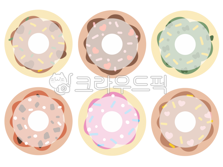 Donut,donuts,food,snack,snack picture,donut garland,donut garland,donut memo,donut memo,snack garland,snack memo