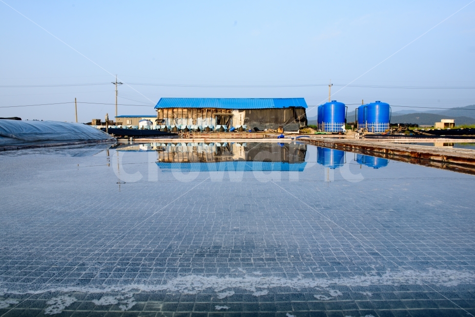 염전,소금,풍경,일하다,반영,서해,고창염전,천일염,산업,industry,industrial,어업,fishery,fishing industry