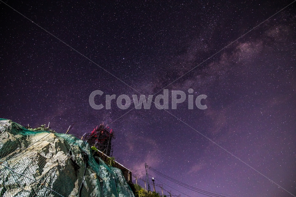 은하수,오도산,합천,미리내,오도산중계소,야경,밤,풍경,nightscape,night,landscape,건축물,건물외관,exterior,building,structure,architecture,construction,nature,자연,outdoors,옥외