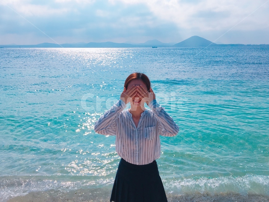 여름, 맑은, 햇살, 해, 햇빛, 사진,이미지,일러스트,캘리그라피 - hlucky작가