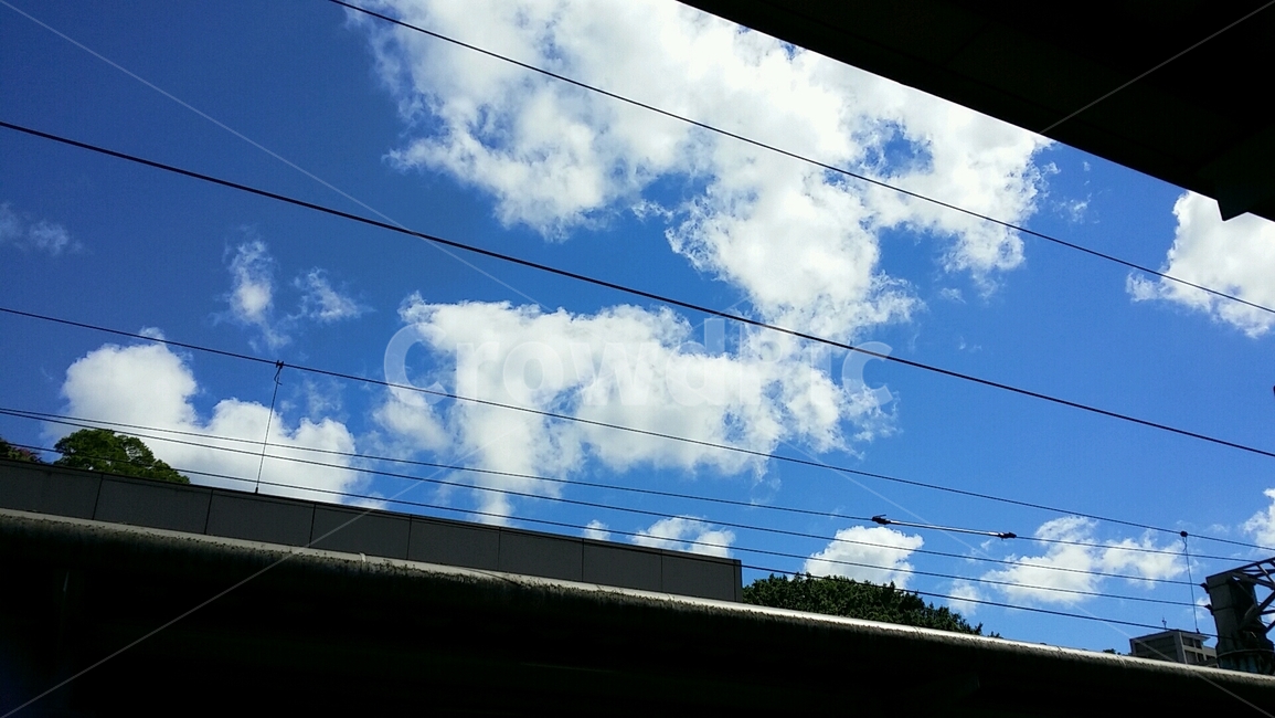 하늘,구름,sky,기차역,전선