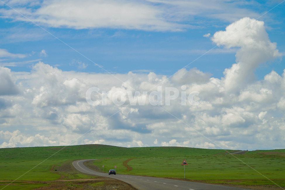 길,도로,구름,드라이브,차도,몽골,하늘,풍경,자연,풍경,nature,landscape,outdoors,옥외,field,들,grassland,목초지,weather,날씨