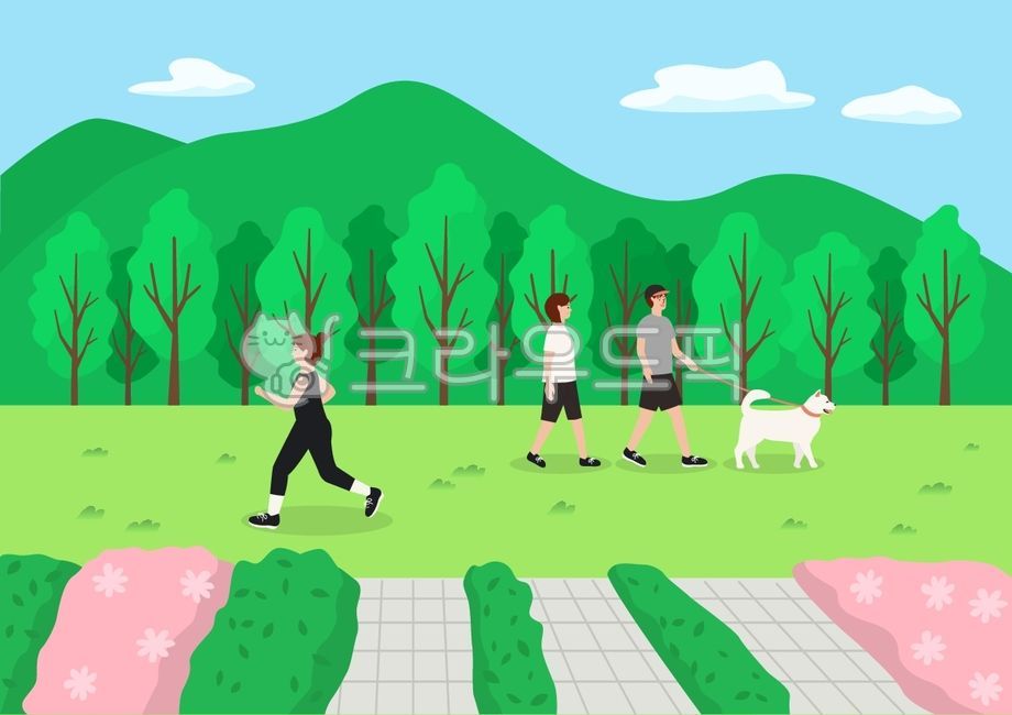 happy,spring,cloud,mountain,character,fitness,drawing,female,pet,sky,Character,natural,tree,active,picnic,puppy,background,comfortable,person,animal,dog,male,work out,woman,activity,city,young,jogging,exercise,flower garden,training,life,summer,running,gr