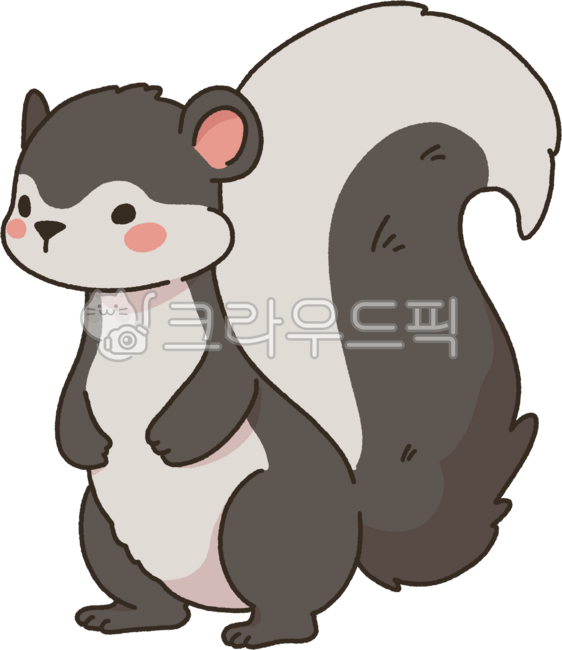 동물,숲,스컹크,skunk,귀여운,캐릭터,일러스트,animal,woodland,woodlandanimal,cute,character,orange,brown,주황색,갈색