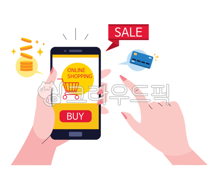 online shopping,use,Use,icon,purchase,shopping app,screen,cell phone,point,button,holding,sale,Online payment,online,illustration,payment,Cell Phone,Internet,Smartphone,card,hand,shopping