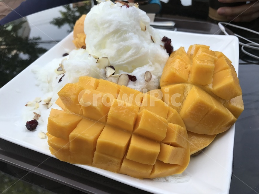 망고,팥빙수,아이스크림,디저트,음식,과일,열매,fruit,디저트,간식,후식,dessert,snack