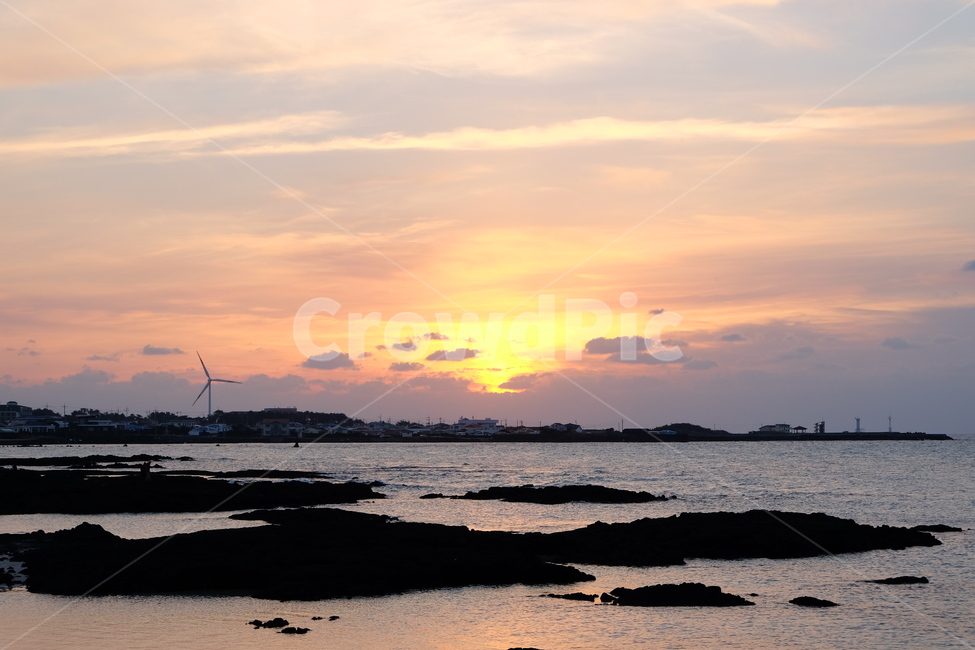 제주도,바다,노을,일몰,하늘,붉은하늘,제주,jeju