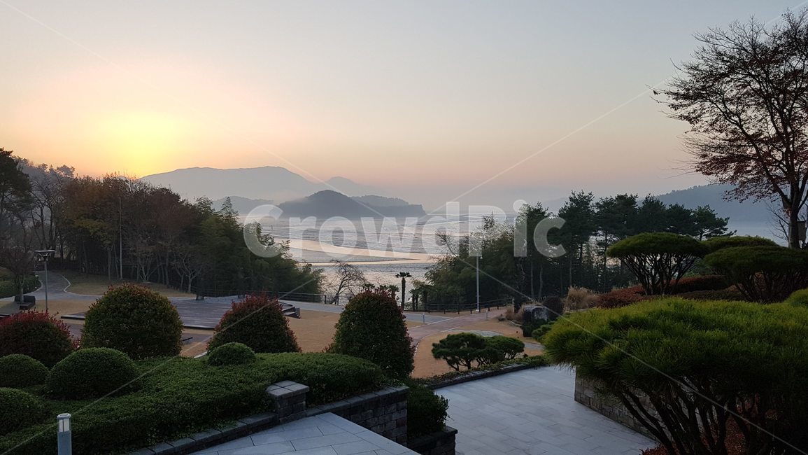 아침,일출,바다,물안개,정원,거제,geoje,morning,sunrese,sea,waterfog,garden,outdoors
