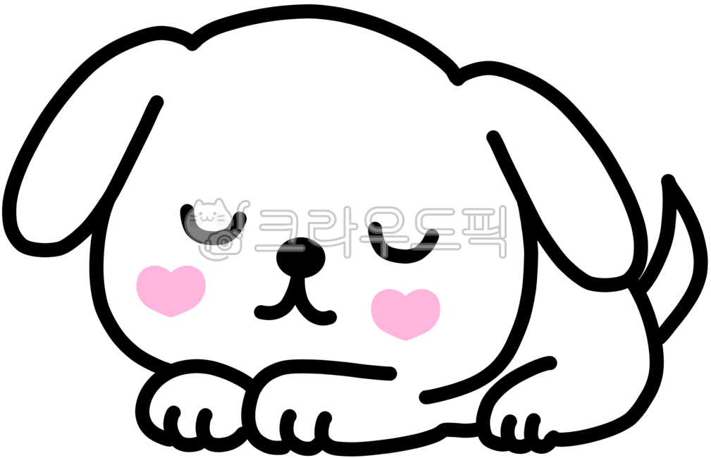 강아지,개,귀여운,그림,일러스트,하얀색,흰색,화이트