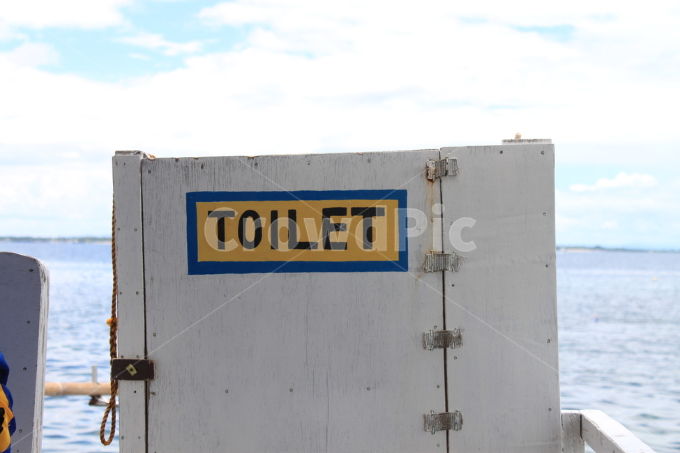 화장실,toilet,글자,sign,표지,표지판,바다,배