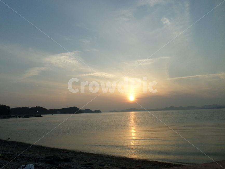 노을,낙조,해안가,바닷가,바다