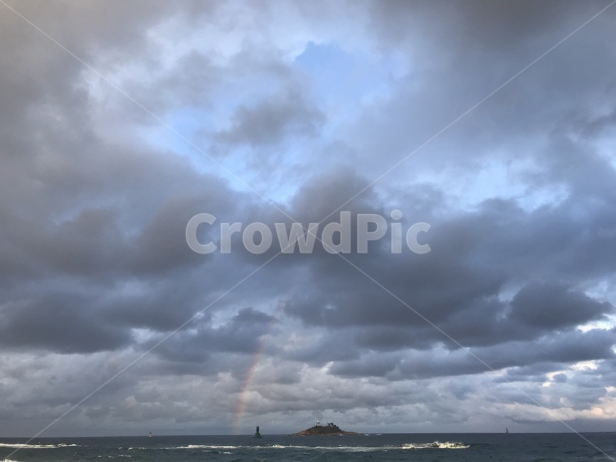 nature,weather,cloud,구름,sky,하늘,sea,바다,ocean,무지개