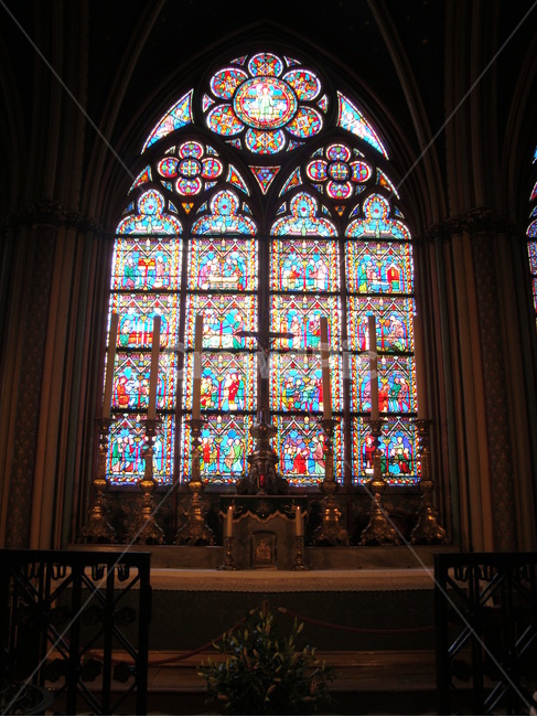 Nott de Lampari,Notre Dame Cathedral,stained glass,Notre Dame de Paris