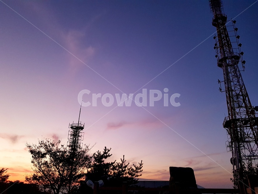 부산,노을,부산황령산,황령산,전망대,전신주,붉은노을,산업,industry,industrial,에너지산업,energy industry,silhouette,실루엣,nature,자연,outdoors,옥외