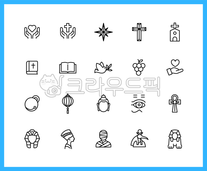 종교, icon, 아이콘, 기독교, 기도, 사진,이미지,일러스트,캘리그라피 - 프레즌트작가