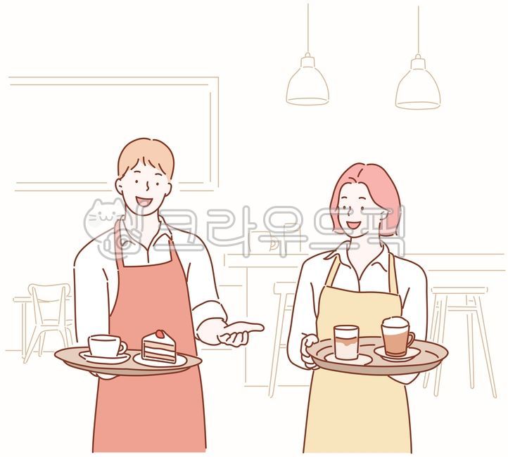 Part-time job,part-time job,part-time worker,part-time worker,occupation,job type,college student,labor,income,revenue,job,job,person,money,vacation,situation,pose,illustration,vector,character,cute,simple,coffee,cafe,food,drink,