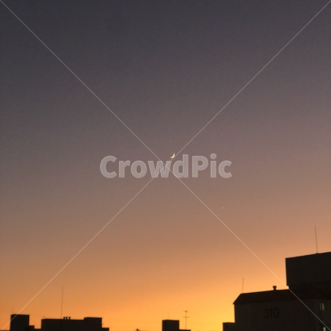 nature,자연,하늘,sky,달,moon,노을,일몰,sunset,scnery