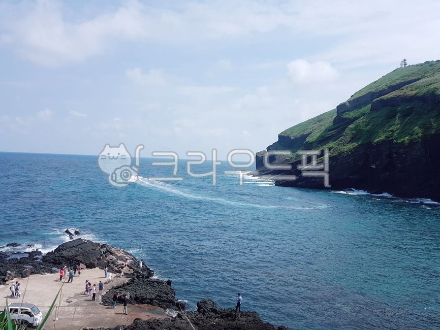 nature,Lighthouse,water,sea,tourist,ocean,outdoors,Jeju sea,Jeju Island sea