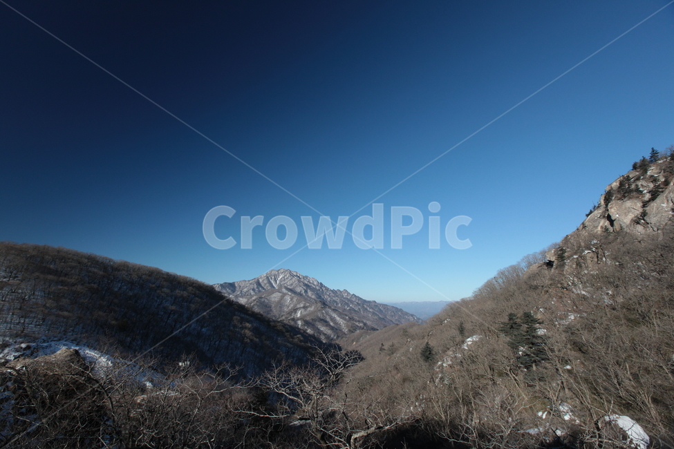 설악산,겨울산,파란하늘,겨울나무,능선,대청봉,겨울산행,등산,겨울,계절,winter,season,자연,풍경,nature,landscape,slope,경사,mountain range,산맥,mountain,산,outdoors,옥외
