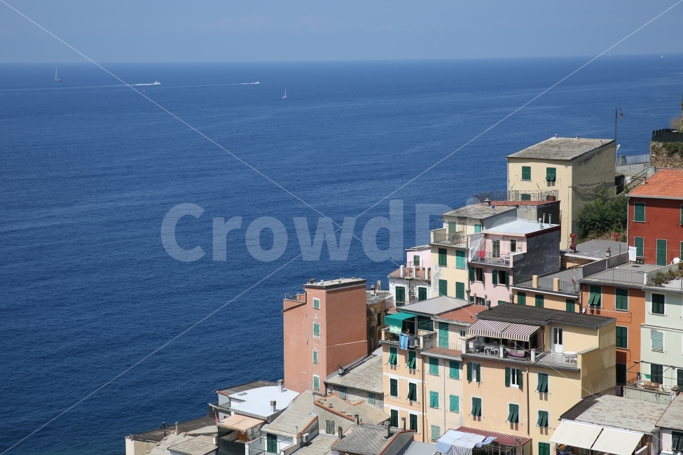 ocean,Cinque Terre,blue ocean,Italy,4 villages