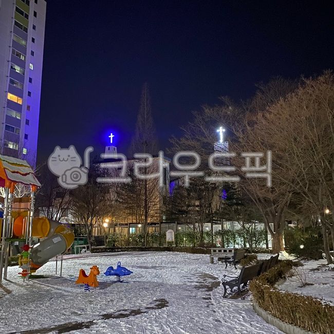 겨울,놀이터,아파트,snow,눈