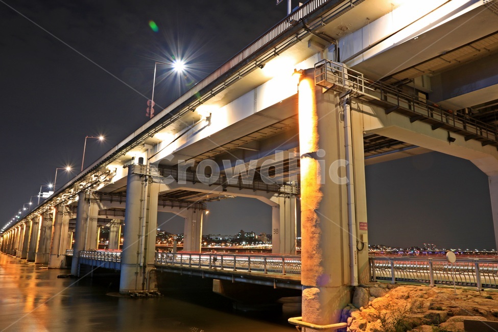 seoul,Han River Bridge,Seoul night view,Han River