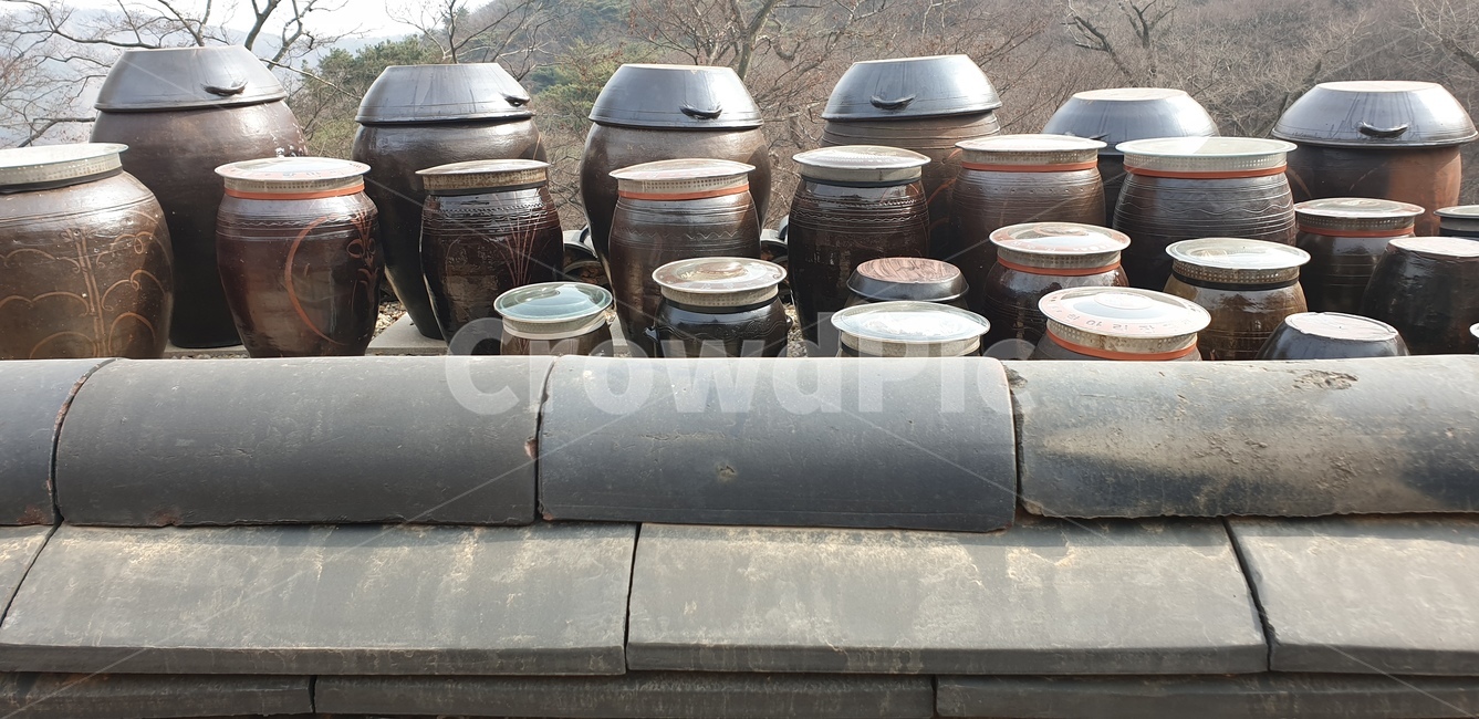항아리,장독대,옹기,옹기항아리,담장