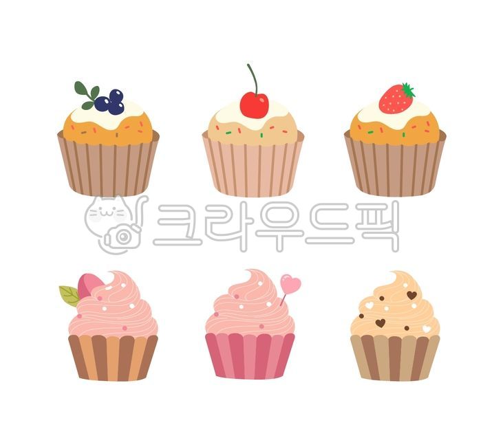 컵케이크,일러스트,디저트,컵케잌,간식,베이커리,카페,빵,케이크,케잌,카페메뉴,디저트그림,블루베리,체리,딸기,초코,생크림컵케이크,블루베리컵케이크,체리컵케이크,딸기컵케이크,초코컵케이크,달콤한,컵케이크일러스트,하트,케이크일러스트,스티커