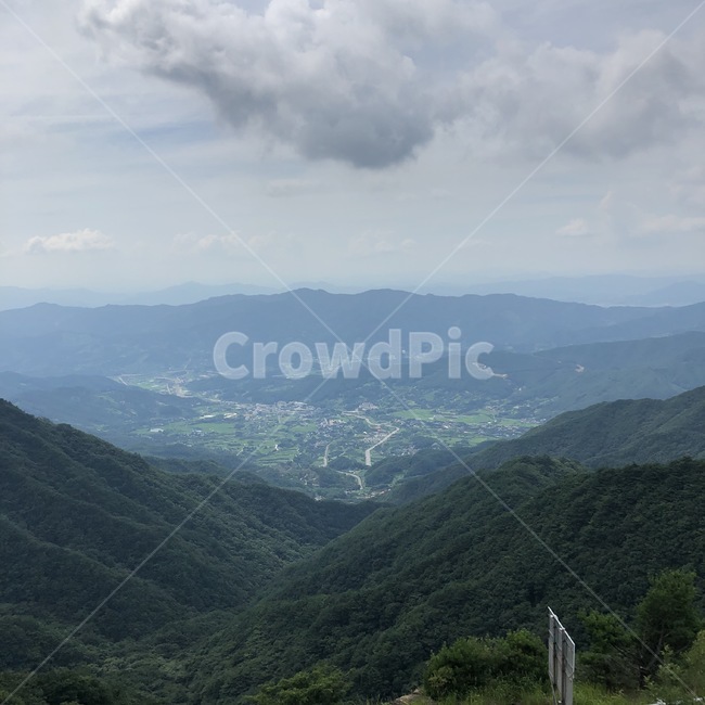 등산,산경치,숲,산정상,전망대