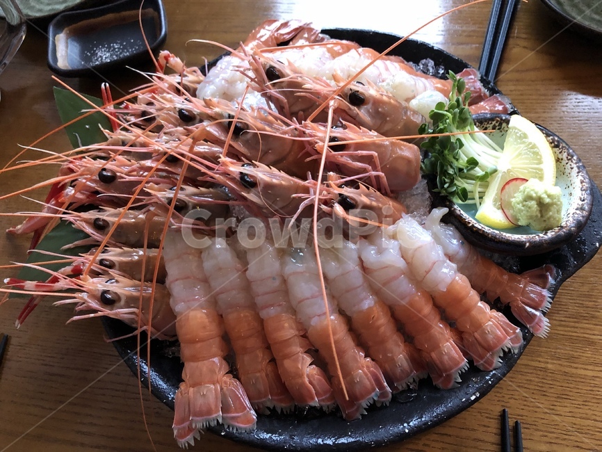 음식,조리,딱새우,새우,회,딱새우회