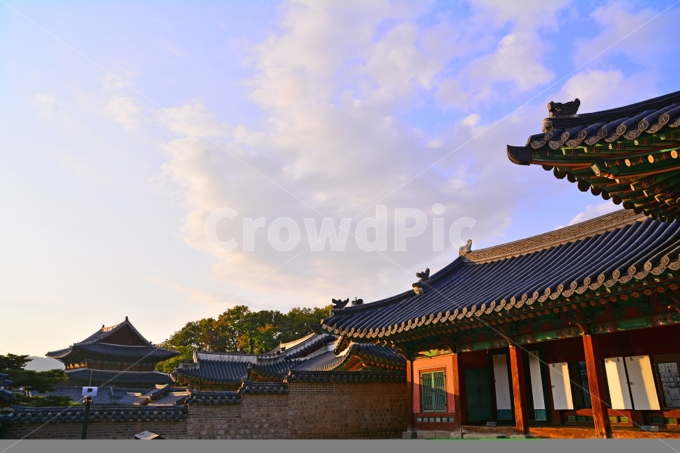 창덕궁,노을,저녁무렵,석양,고궁,조선시대,왕,궁궐,보존,역사,기록,장인,아름다움,처마,단청,기와집,명소,투어,관광지,PALACE,SEOUL,TOUR,돌담,담장,하늘,구름,기둥,나무,가을,분위기,느낌,OLD,한국전통,한국문화,korean traditional,korean culture,랜드마크,landmark,tourist attraction,한국랜드마크,한국관광지,한국명소,korea landmark,korea tourist attraction