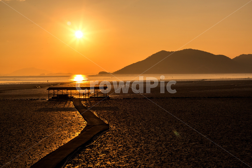 일몰,순천,해변,갯벌,갯벌작업장,자연,풍경,nature,landscape,한국자연풍경,한국자연경관,korea nature landscape