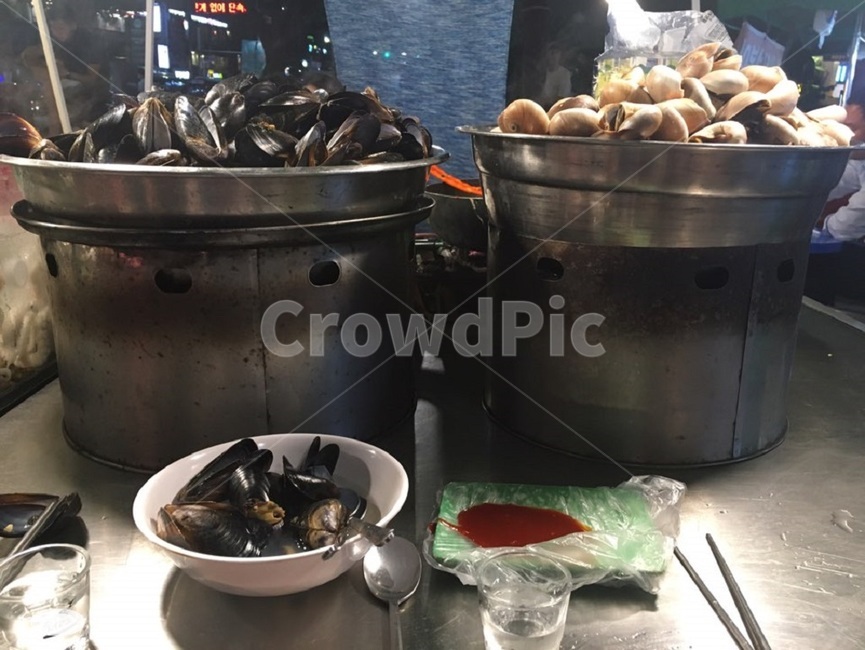 포장마차,골뱅이,홍합,홍합국물,안주,포장마차안주,소주