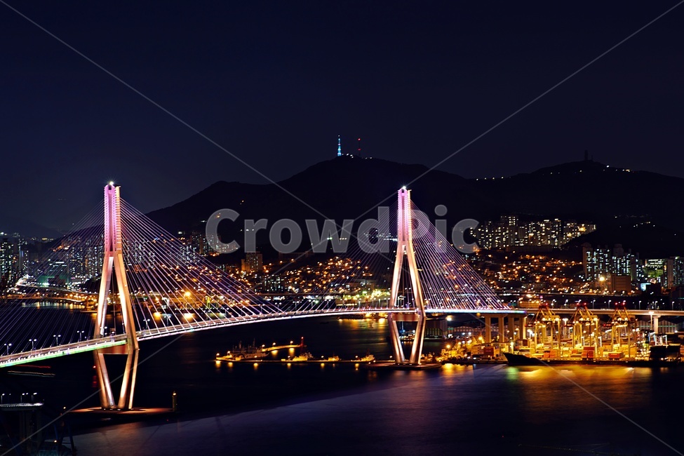 부산,다리,야경,장노출,밤,산,강,불빛,대교,야경,밤,풍경,nightscape,night,landscape,도시,city,한국도시풍경,한국도시경관,korea cityscape,bridge,building,건물