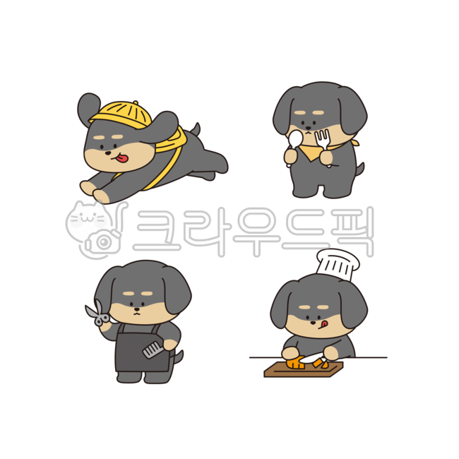 강아지,캐릭터,유치원,강아지유치원,간식,강아지간식,수제간식,미용,강아지미용,캐릭터로고,강아지로고,로고,닥스훈트,네눈박이,동물