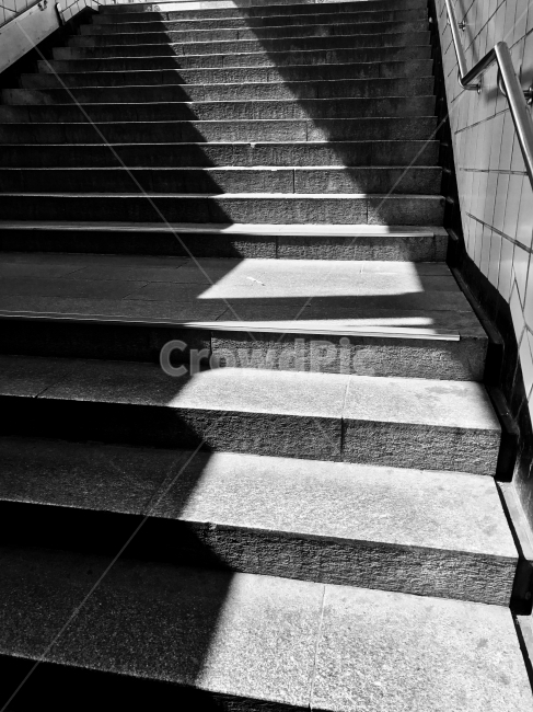 흑백,그림자,계단,지하철,오후,흑백,모노톤,monochrome,black and white