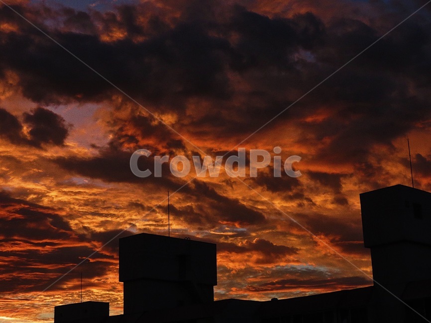 하늘,저녁,저녁노을,붉은노을,노을풍경