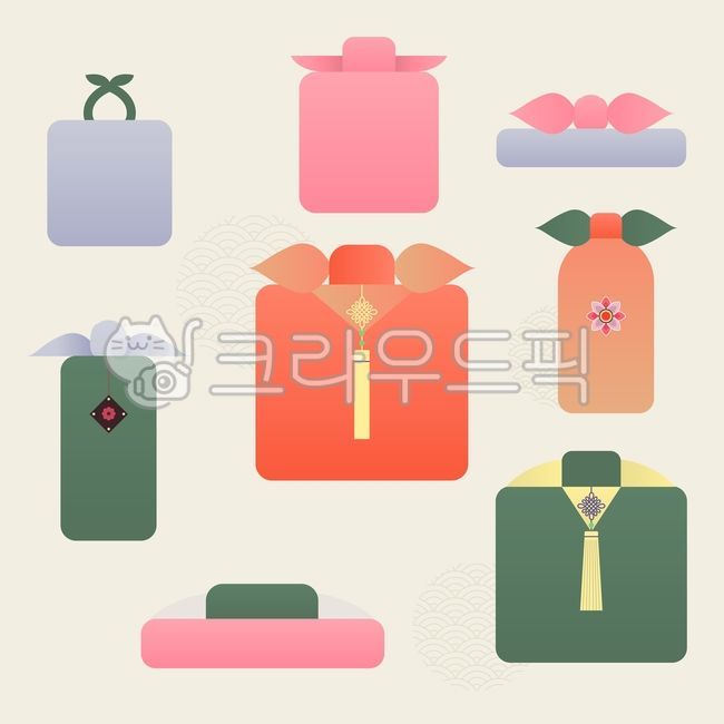 gift,pattern,simple,wrapper,Thanksgiving,holiday,Modern,newyear,New Year,vector,tradition,Chuseok,new year,full moon,Full moon of the first lunar month,New Years card,packaging,Korean culture,Vector illustration,traditional pattern,korean,korea,traditiona