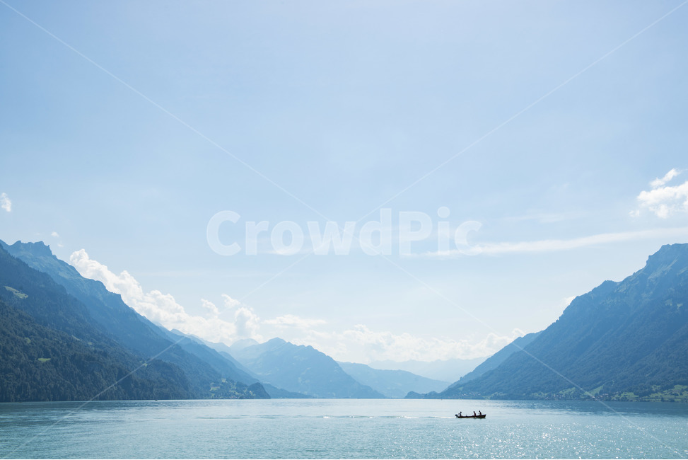 호수,스위스,자연,경관,나룻배,자연,풍경,nature,landscape,mountain,산,outdoors,옥외,mountain range,산맥