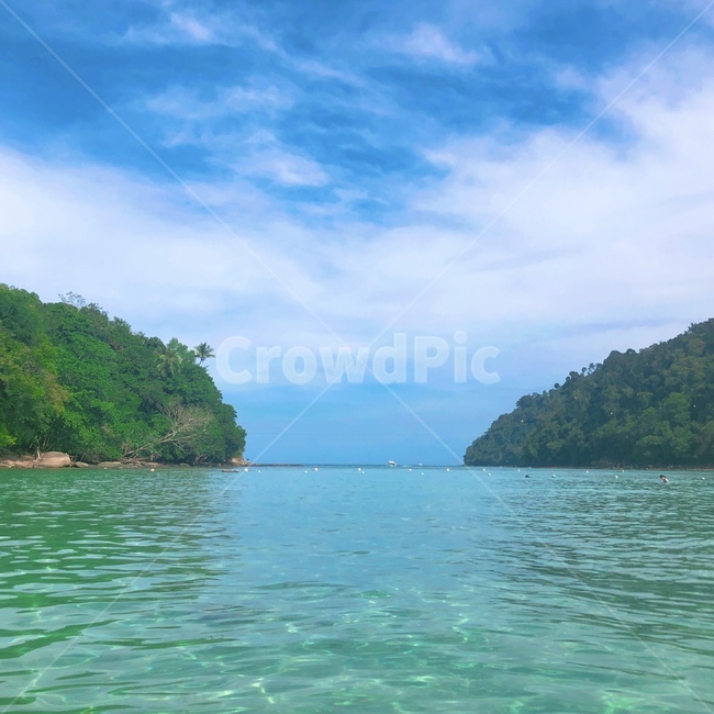 자연,water,물,바다,섬,ocean,island,산,여백,코타키나발루,kotakinabalu,사피섬,평온함
