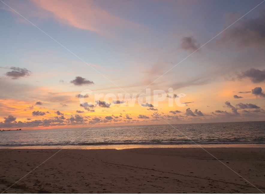 여름,바다,해변가,저녁노을,선셋,모래사장,해변,바다,beach,sea