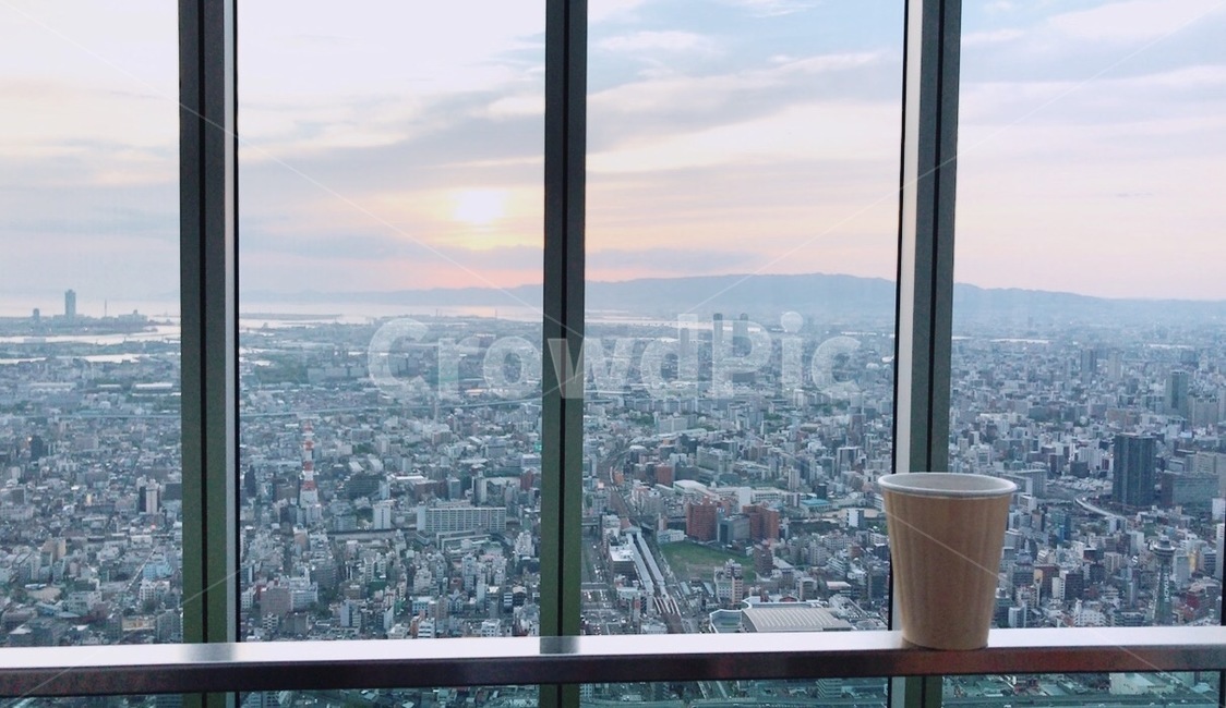 커피,전망대,풍경,건물,빈티지,카페,고독,여유,노을,하늘,커피,카페,coffee,cafe