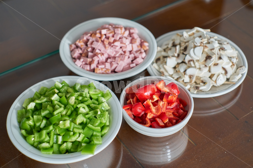 음식,레시피,피망,버섯,햄,food,recipe,bellpepper,ham,mushroom